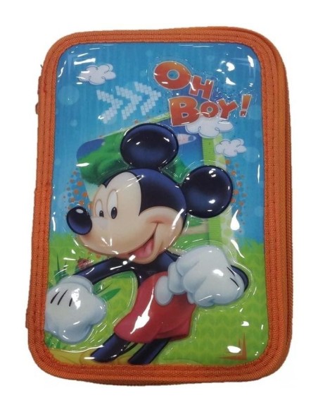 Astuccio Mickey Mouse 3 cerniere bambini AS9036