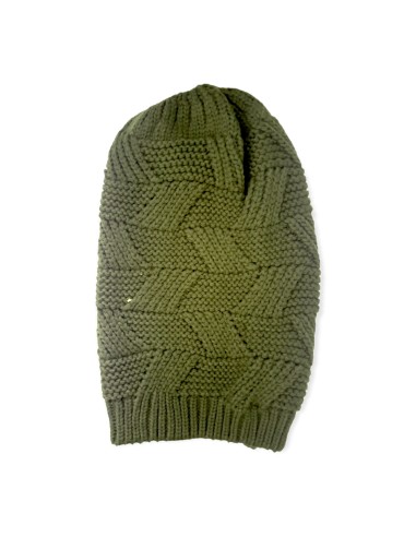 Cappello di lana S&J Faschion Verde Militare lungo Invernale