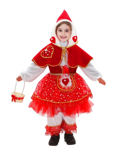 Vestito di Carnevale PEGASUS Cappuccetto Rosso 0097 bambina Anni 4/5