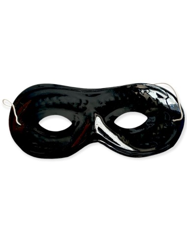Maschera occhi di plastica Nera Travestimento Carnevale 74015
