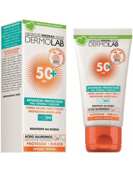 Dermolab Sun Advanced Protection Crema Solare Viso E Collo Spf50+ 50Ml