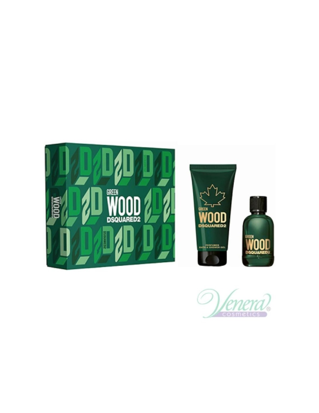 Dsquared2 Green Wood Pour Homme Coffret Edt 100Ml + Shower Gel 150Ml