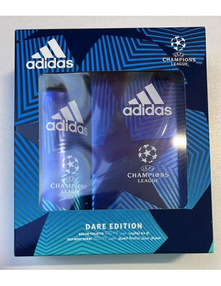 Adidas Champions League Dare Edition Coffret Edt 100Ml + Deo 150 Ml
