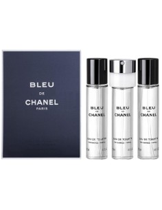 Chanel Bleu De Chanel Eau De Parfum Eau De Parfum Refill With Spray 20ml + Refill 2 X 20 Ml M