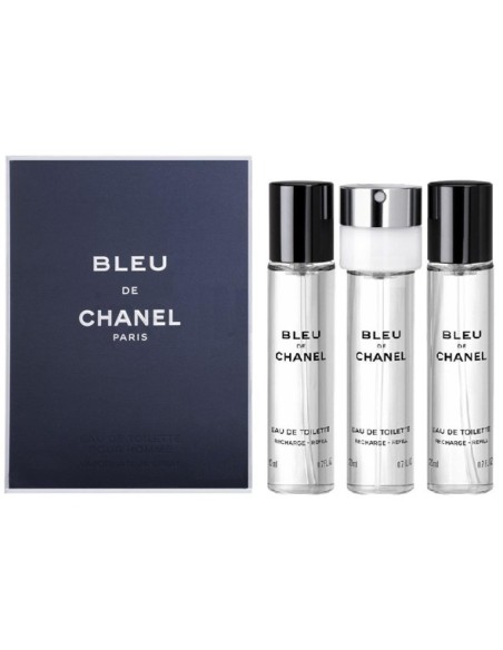 Chanel Bleu De Chanel Eau De Parfum Eau De Parfum Refill With Spray 20ml + Refill 2 X 20 Ml M