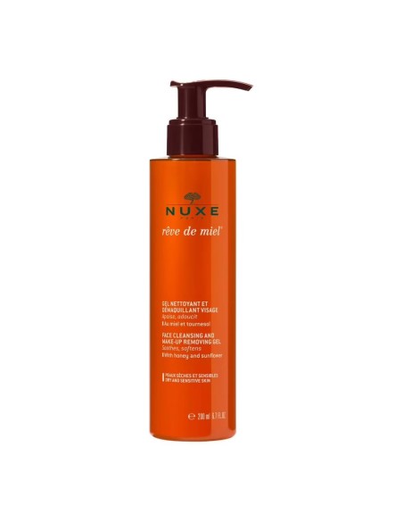 Nuxe Paris Rêve De Miel Face Cleansing And Makeup Removing Gel 200 Ml
