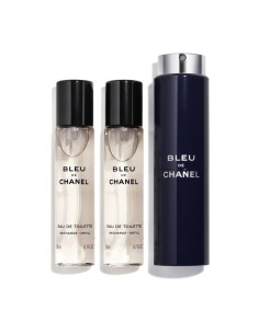 Chanel Bleu De Chanel Edt Refillable 20 Ml + Edt Refill 2 X 20 Ml
