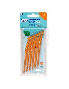 Tepe Angle Interdental Brushes 1 Orange (0,45 Mm) 6 Pcs