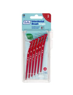 Tepe Angle Interdental Brushes 2 Red (0,5 Mm) 6 Pcs
