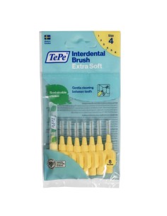 Tepe Extra Soft Interdental Brushes 4 Yellow (0,7 Mm) 8 Pcs