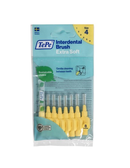 Tepe Extra Soft Interdental Brushes 4 Yellow (0,7 Mm) 8 Pcs