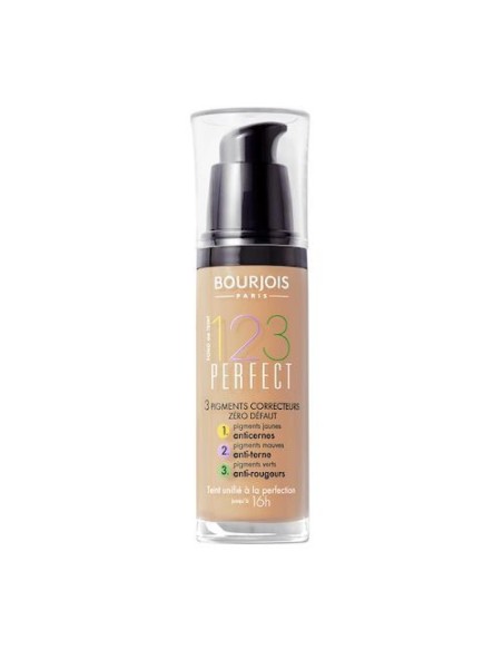 Bourjois Paris 123 Perfect Foundation 16 Hour Spf 10 (53 Light Beige) 30 Ml