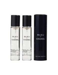 Chanel Bleu De Chanel Parfum Vreckový Sprej Plniteľný 20 Ml + Parfum Náplň 2 X 20 Ml