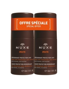 Nuxe Men 24hr Protection Deodorant 2 X 50 Ml