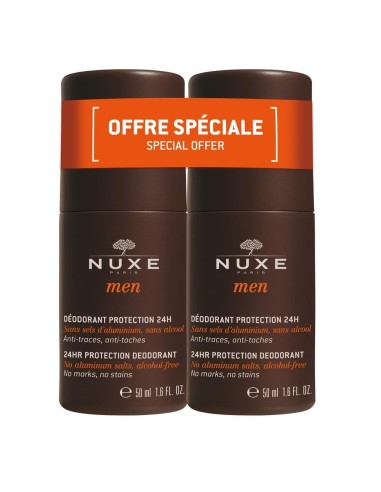 Nuxe Men 24hr Protection Deodorant 2 X 50 Ml