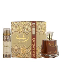 Lattafa Perfumes Raghba Set Regalo 100ml EDP + 50ml Deodorant Spray
