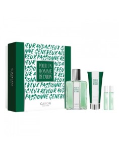 Caron Pour Un Homme De Caron Edt 125 Ml + Sg 75 Ml + Edt Mini Le Matin 5 Ml + Edp Mini Le Soir 5 Ml