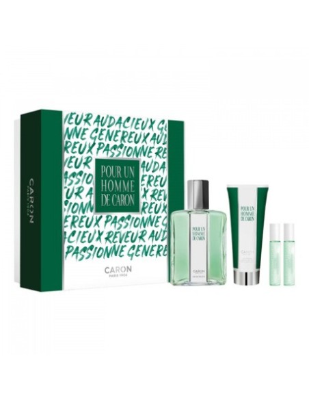 Caron Pour un Homme de Caron EDT 125 ml + SG 75 ml + EDT MINI Le Matin 5 ml + EDP MINI Le Soir 5 ml