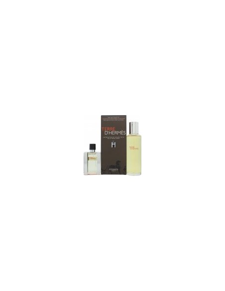 Hermès Terre d'Hermès Cadeaupakket 30ml Eau de Toilette Navullable + 125 ml Eau de Toilette Navulling