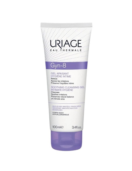 Uriage Eau Thermale Gyn-8 Soothing Cleansing Gel Intimate Hygiene 100 Ml