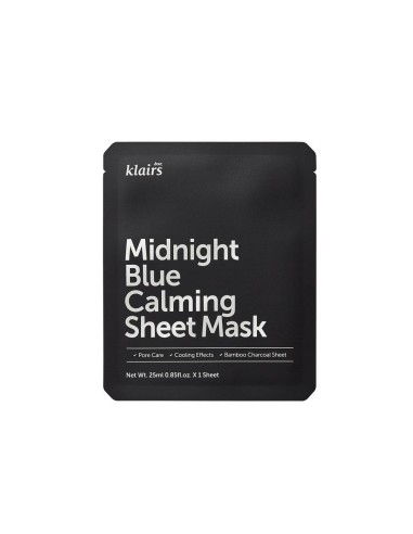 Dear, Klairs Midnight Blue Calming Sheet Mask 25 Ml