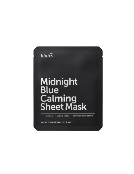Dear, Klairs Midnight Blue Calming Sheet Mask 25 Ml