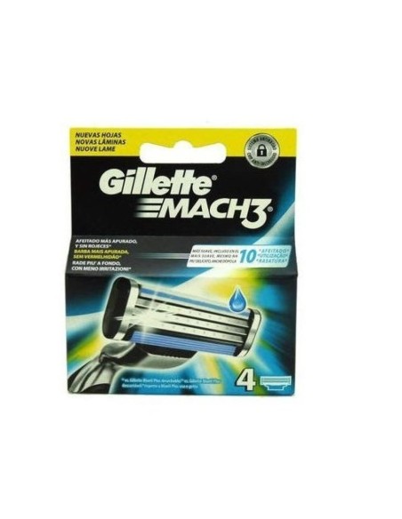 Gillette Mach 3 Disposable Shaving Razors 4 Pcs M