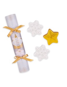 Accentra Winter Magic Frosted Vanilla Snowflakes & Stars Bath Fizzer