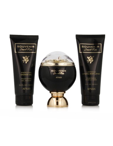 Afnan Souvenir Desert Rose Edp 100 Ml + Sg 100 Ml + Bl 100 Ml