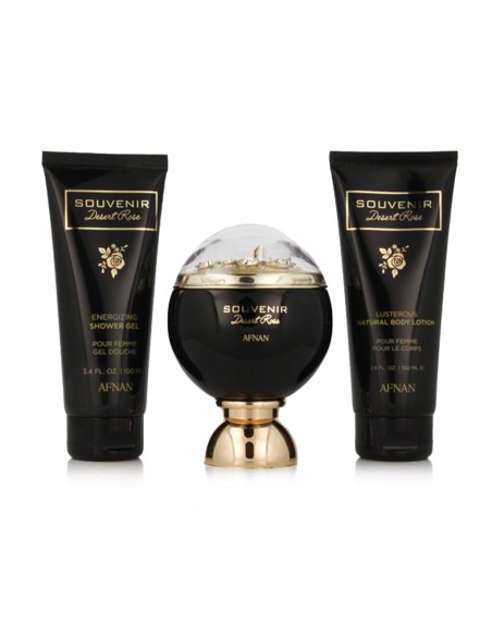 Afnan Souvenir Desert Rose Edp 100 Ml + Sg 100 Ml + Bl 100 Ml
