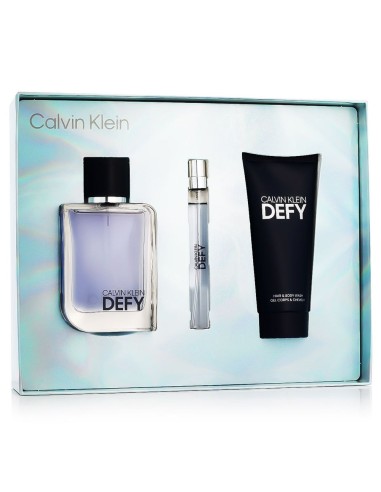 Calvin Klein Defy EDT 100 ml + EDT MINI 10 ml + SG for Body & Hair 100 ml (man)