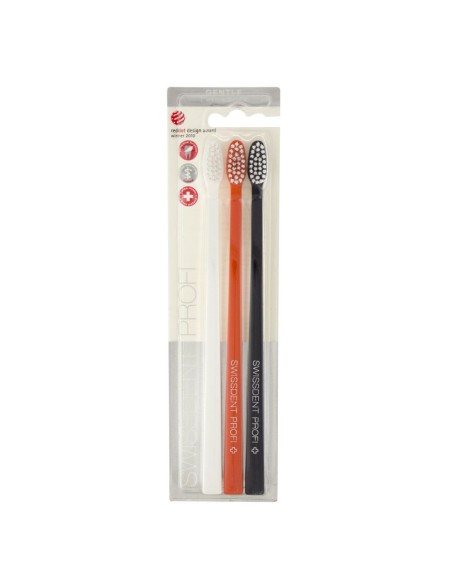 Swissdent Colours Soft-Medium Toothbrushes (black