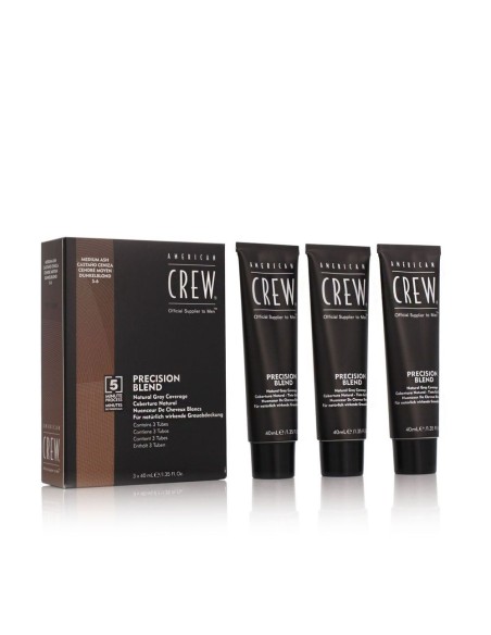 American Crew CLASSIC: PRECISION BLEND Natural Gray Coverage 5-6 Medium ASH 3 x 40 ml