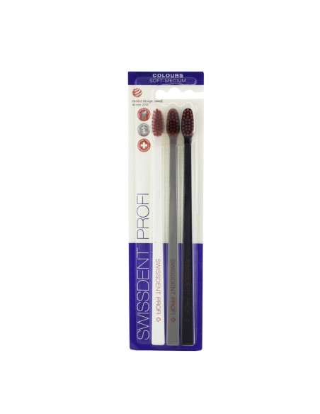 Swissdent Colours Soft-Medium Toothbrushes (white