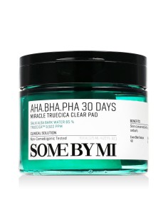 Some By Mi AHA.BHA.PHA 30 Days Miracle Truecica Clear Pad 70 pcs