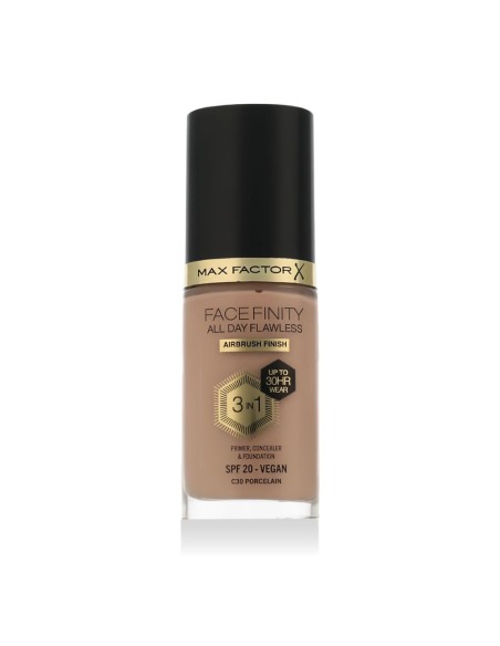 Max Factor Face Finity All Day Flawless 3in1 Foundation SPF 20 (C30 Porcelain) 30 ml