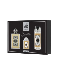 Lattafa Pride King Of Arabia EDP 100 ml + EDP 20 ml + Deodorante Spray 200 ml (unisex)