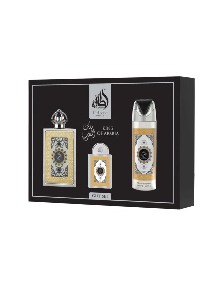 Lattafa Pride King Of Arabia EDP 100 ml + EDP 20 ml + Deodorant Spray 200 ml (unisex)