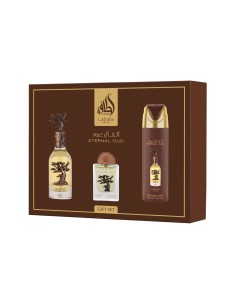Lattafa Pride Eternal Oud EDP 100 ml + EDP 20 ml + Deodorante Spray 200 ml (unisex)