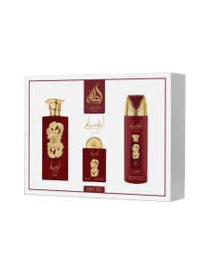 Lattafa Pride Ansaam Gold EDP 100 ml + EDP 20 ml + Deodorant Spray 200 ml (vrouw)