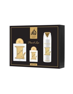 Lattafa Pride Peace & Love EDP 100 ml + EDP 20 ml + Deodorante Spray 200 ml (unisex)