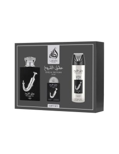 Lattafa Pride Ishq Al Shuyukh Silver EDP 100 ml + EDP 20 ml + Deodorante Spray 200 ml (unisex)