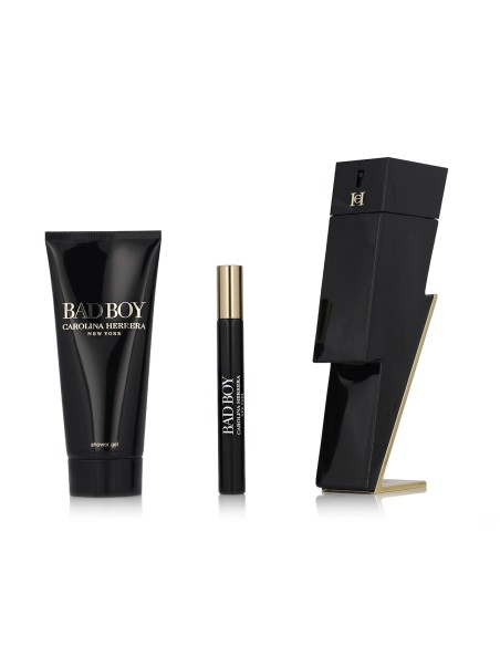 Carolina Herrera Bad Boy EDT 100 ml + EDT MINI 10 ml + SG 100 ml (Herren)