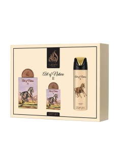 Lattafa Pride Art Of Nature II EDP 100 ml + EDP 20 ml + Körper-Spray 200 ml (unisex)