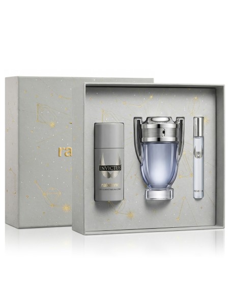 Rabanne Invictus EDT 100 ml + EDT MINI 10 ml + Deodorante Spray 150 ml (uomo)