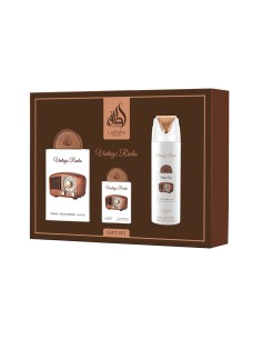 Lattafa Pride Vintage Radio EDP 100 ml + EDP 20 ml + Spray Corps 200 ml (unisex)