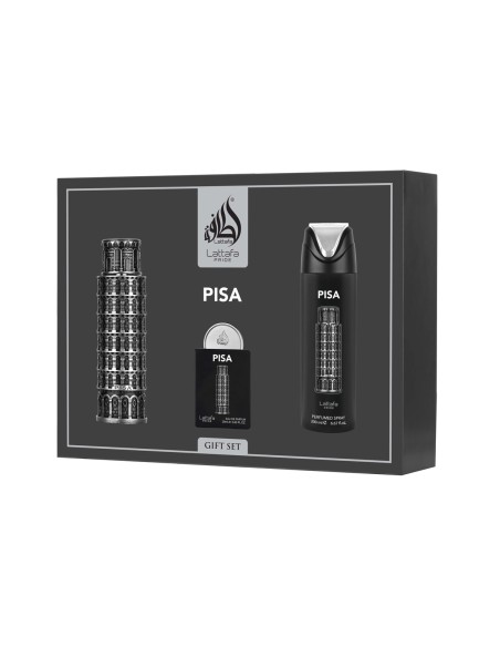 Lattafa Pride Pisa EDP 100 ml + EDP 20 ml + Spray Corps 200 ml (unisex)
