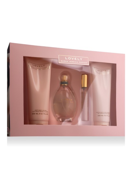 Sarah Jessica Parker Lovely EDP 100 ml + EDP 15 ml + SG 200 ml + BL 200 ml (vrouw)