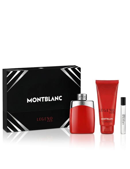 Montblanc Legend Red EDP 100 ml + EDP MINI 7.5 ml + SG for Body & Hair 100 ml (Herren)