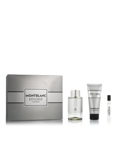 Montblanc Explorer Platinum EDP 100 ml + EDP MINI 7.5 ml + SG for Body & Hair 100 ml (heren)